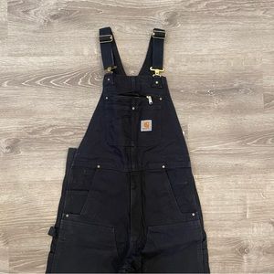 Carhartt Men’s Black Bib Overalls Size 32x28